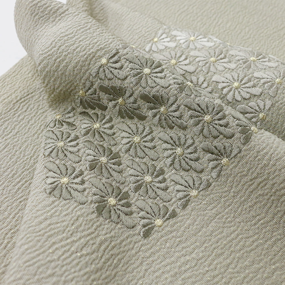 Silk shawl Chrysanthemum-patterned embroidery-Obiage