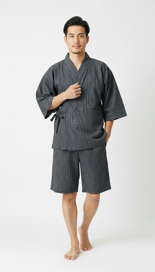 JINBEI MEN’S Cotton-SHIJIRA ORI