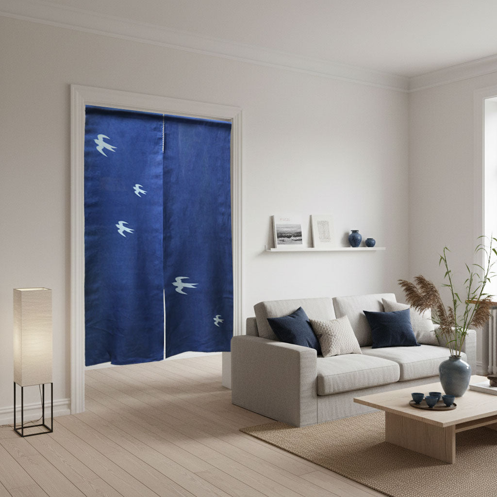 Noren-Indigo-dyed shop curtain